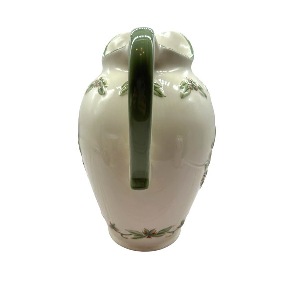 Ceramic Pitcher Wreath Flowers A Special Place 2002 Holiday Kitchen Home Decor - Picture 4 of 6